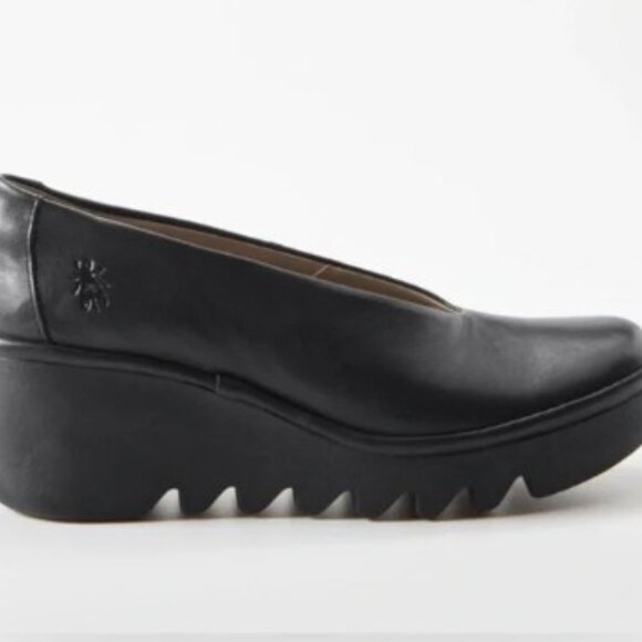 Fly London Beso Wedge Pump Black EU 40 US SIZE 9 - Picture 7 of 7